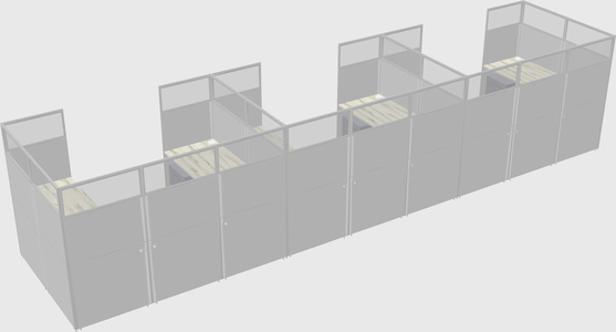 Cabine en u