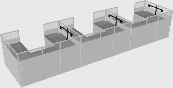 Cabine en u