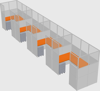 Cabine en u