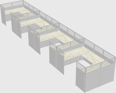 Cabine en u