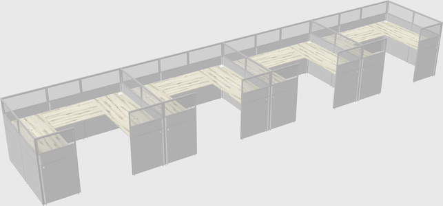 Cabine en u