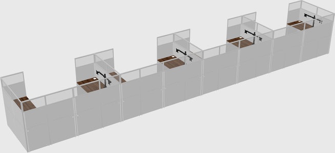Cabine en u