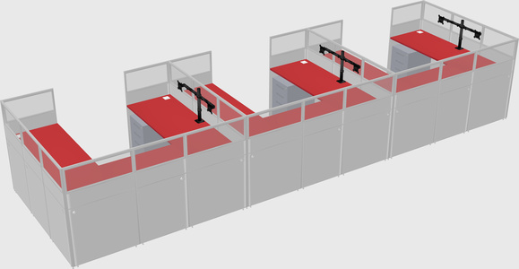 Cabine en u