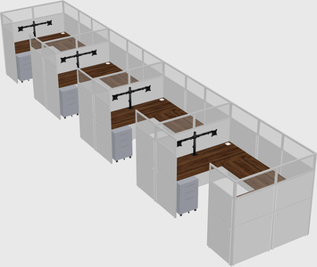 Cabine en u