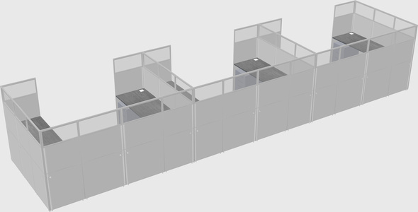 Cabine en u