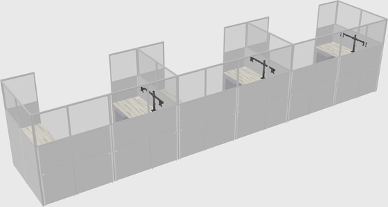 Cabine en u
