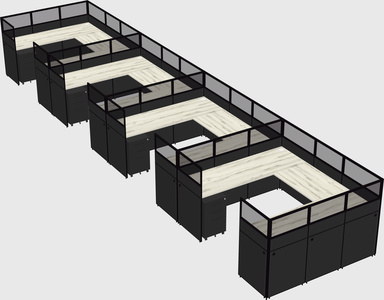 Cabine en u