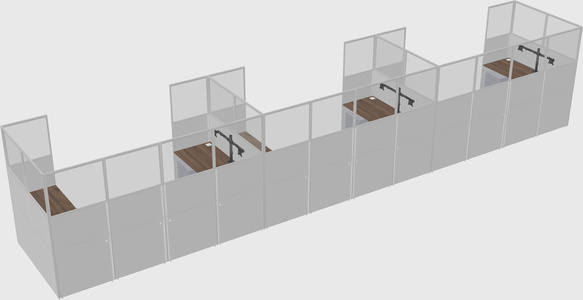 Cabine en u