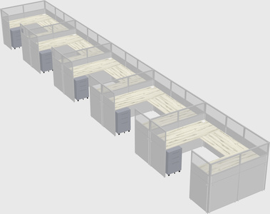 Cabine en u