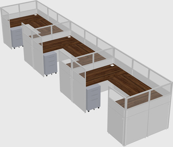 Cabine en u