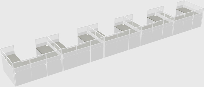 Cabine en u