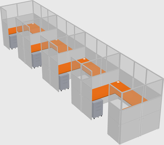 Cabine en u