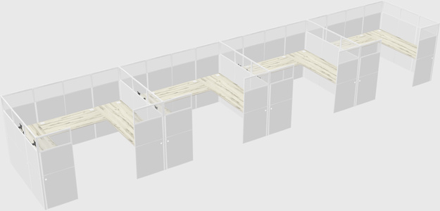 Cabine en u