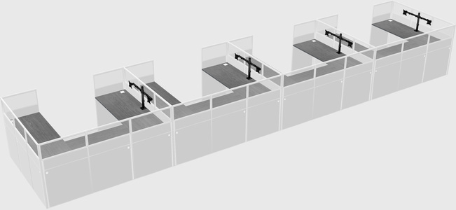 Cabine en u