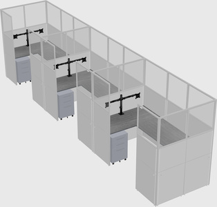 Cabine en u