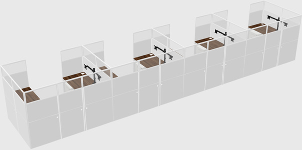 Cabine en u