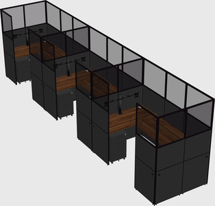 Cabine en u