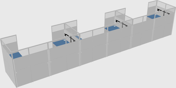Cabine en u