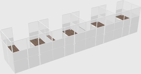 Cabine en u