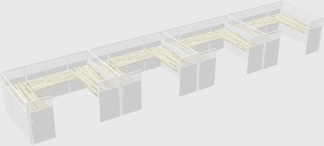 Cabine en u