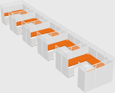 Cabine en u