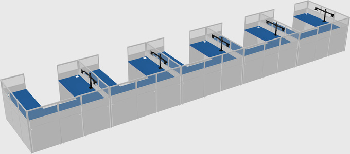 Cabine en u