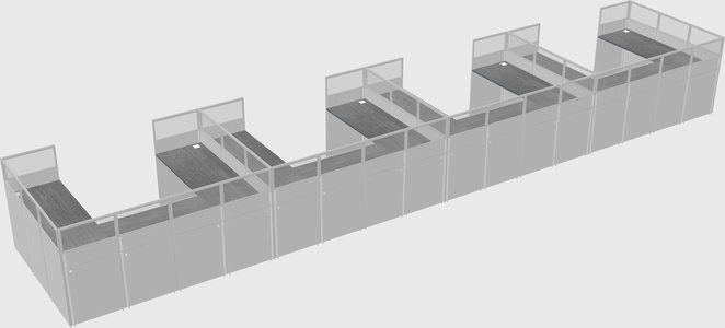 Cabine en u