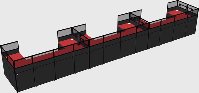 Cabine en u