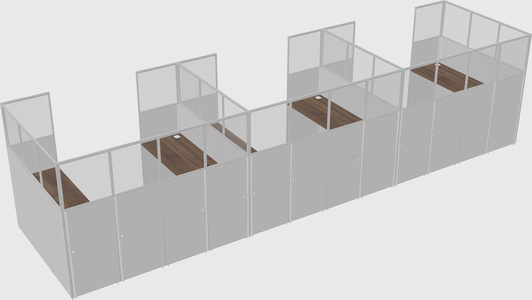 Cabine en u