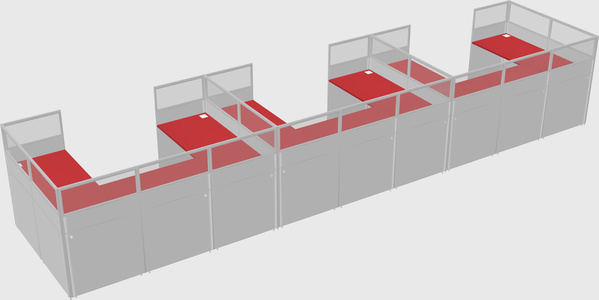 Cabine en u