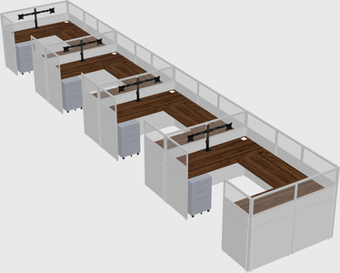 Cabine en u