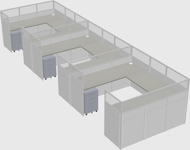 Cabine en u