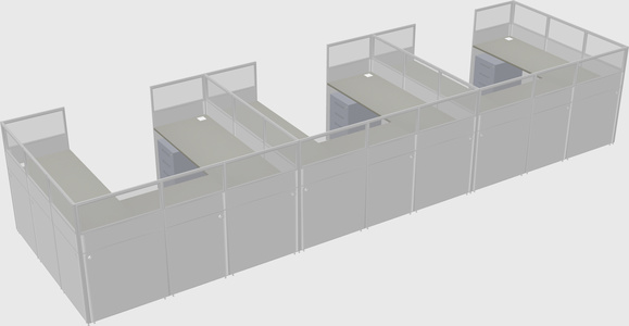 Cabine en u