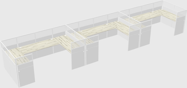 Cabine en u