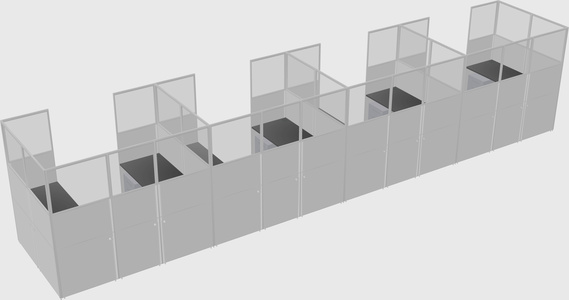 Cabine en u