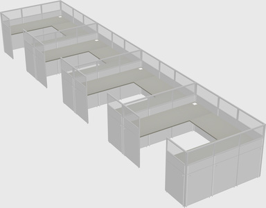 Cabine en u