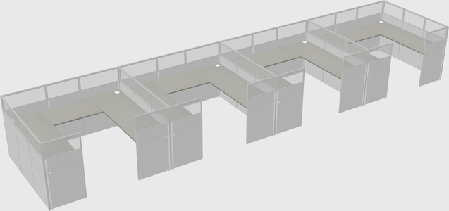 Cabine en u