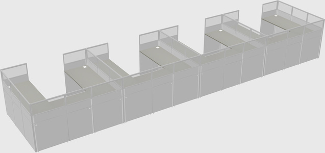 Cabine en u