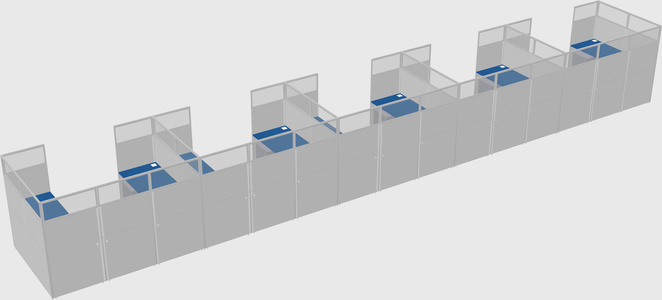 Cabine en u