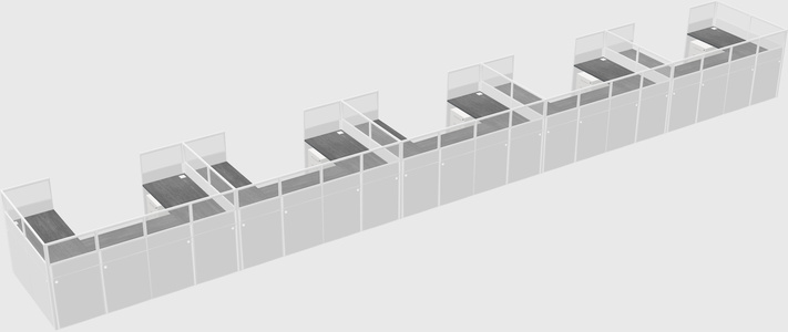 Cabine en u