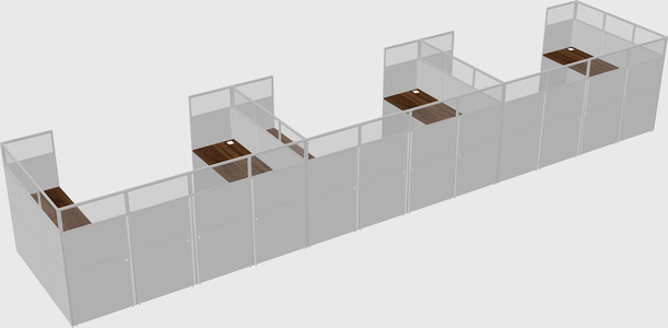Cabine en u