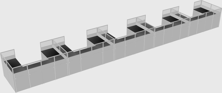 Cabine en u