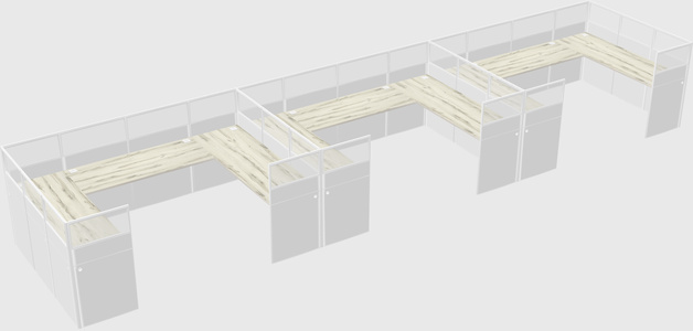 Cabine en u