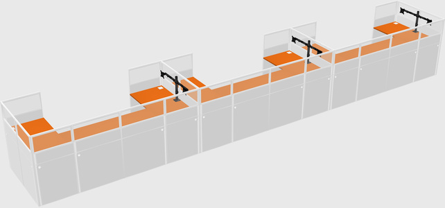 Cabine en u