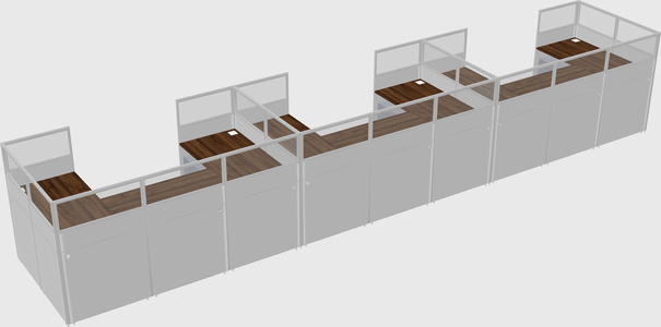 Cabine en u