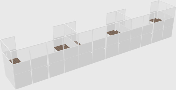 Cabine en u