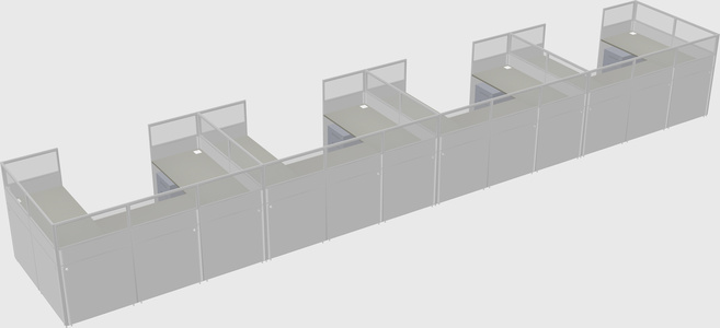 Cabine en u