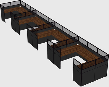 Cabine en u