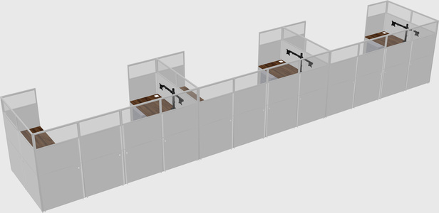 Cabine en u