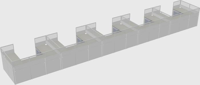 Cabine en u